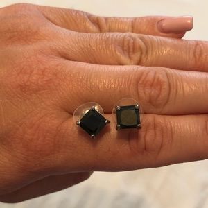 Black Stud Earrings